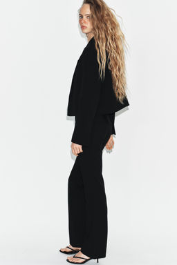 PANTAL?N FLARE TRABILLAS / Negro - Zara фото 4