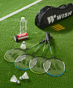 Набор для бадминтона WISH Family set 216, синий/зеленый