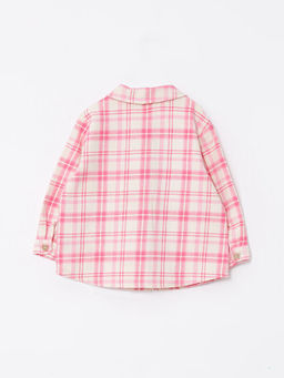 Uzun Kollu Ekose Desenli K?z Bebek Ceket - Waikiki фото 2