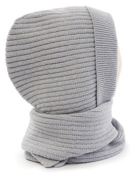 Капор жен. шерсть+акр LB-N88047 l.grey - Labbra фото 2
