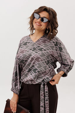 Блуза ANELLI 1662 ромбовидные холмы