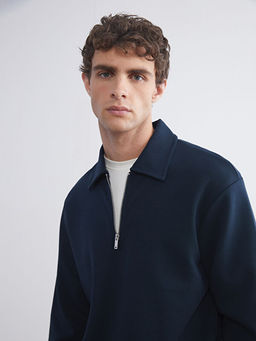Polo Yaka Erkek Sweatshirt
