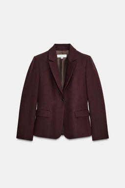FITTED BLAZER WITH SHOULDER PADS - Zara фото 12