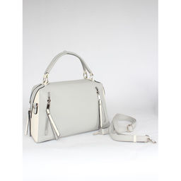 Сумка женская искусственная кожа ADEL-194/1в/ММ, 1отд плечевой ремень, серый/беж св флотер 259830