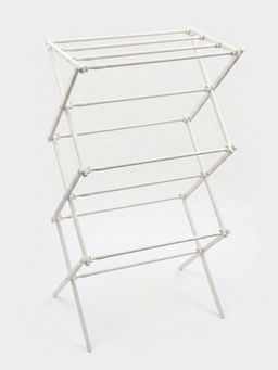 Сушилка для белья напольная LaDо́m, складная, раздвижная, металл, белая