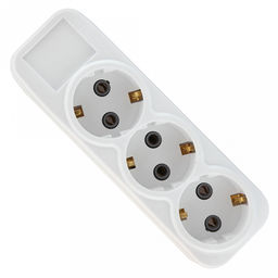 Разветвитель-тройник линейный, белый (Россия)