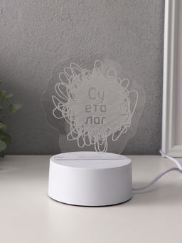 Светильник 3D RISALUX «Суетолог», LED-ночник, RGB, от сети, 9.5×13.2×14.6 см