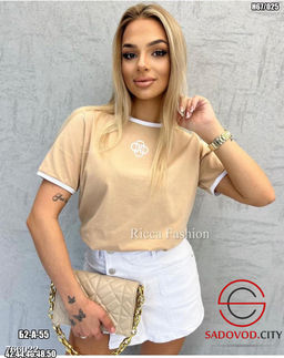 Футболка женская однотонная