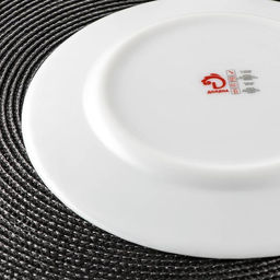 Тарелка обеденная Доляна Бархатная роза, d=25 см, стеклокерамика, цвет белый фото 3