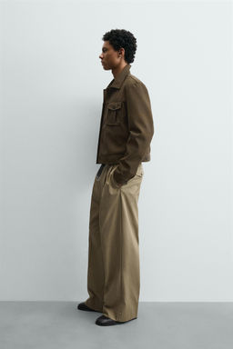 CAZADORA CROPPED FIT EFECTO PIEL / Aceite - Zara фото 4