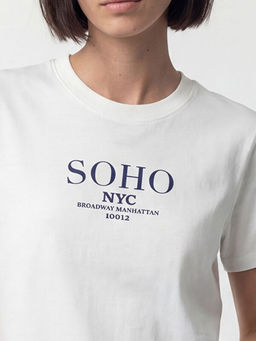 Футболка женская с круглым вырезом принт NYC