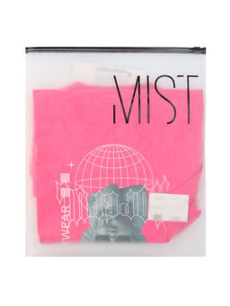 Футболка женская из вареного хлопка MIST Streetwear, розовая, размер 46 (L)