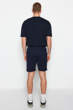 Lacivert-Bej Regular Kordonlu 2 Li Paket Sort & Bermuda TMNSS23SR00076