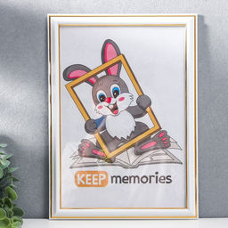 Фоторамка для фото 21×30 см Jillian, пластик, молоко