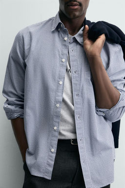 TEXTURED CHECK SHIRT - Zara фото 4