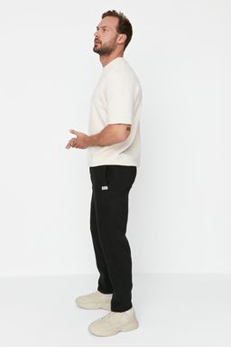 TRENDYOL MAN Siyah Regular/Normal Kesim Etiket Aplike Lastik Paca Anti-pilling Polar Esofman Alt? TMNAW23EA00061 - Trendyolmilla фото 11