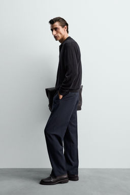 100% WOOL SUIT TROUSERS - Zara фото 4