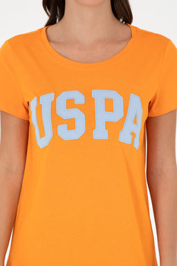 Женская оранжевая базовая футболка Неожиданная скидка в корзине - U.s. polo assn фото 6