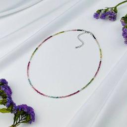 Колье из Турмалина микс 38 см +