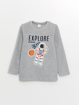 Bisiklet Yaka Polar Erkek ?ocuk Pijama ?st