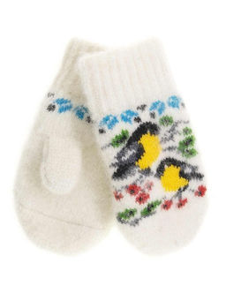 Варежки детские круговые "Синички" 0106-1