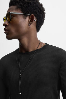 SEMI-SHEER LYOCELL T-SHIRT - Zara фото 7