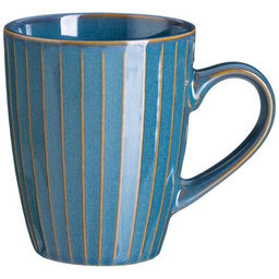 Цена за 6 шт. КРУЖКА 365 МЛ STRIPE COLLECTION ЦВЕТ:ЛАЗУРНО-СИНИЙ