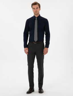 Lacivert Slim Fit Pamuk Kar___ml_ G_mlek - Cacharel фото 4