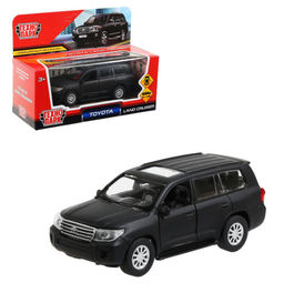 . Модель "Toyota Land Cruiser Матовый" металл 12,5см,откр дв,инерц,черн арт.CRUISER-BE