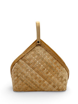 Корзина плетёная для хранения Lon, с ручкой, ива, цвет натуральный, набор 2 шт.