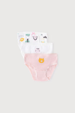 К 1909-3уп/светло-розовый,сахар,домик в лесу, трусы/ уп