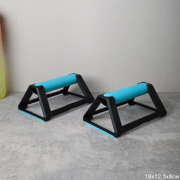 Упоры для отжиманий Woohooo Push-up bars II / комплект 2 шт / синий /уп 50/