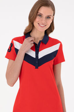 Женское красное трикотажное платье Неожиданная скидка в корзине - U.s. polo assn фото 2