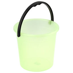 Ведро пластмассовое 3л, д18,5см, h17,5см, пищевое, полипропилен, цветной прозрачный (Россия) - Домашняя мода фото 2