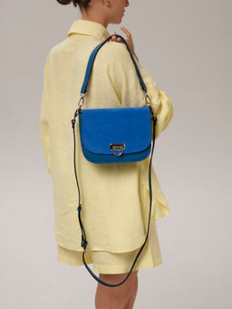 Сумка замшевая Azaro 30741 син.гуашь/сапфир