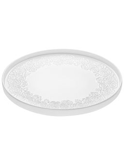 Блюдо-поднос 21*21*1,8 см "Розы" с бортиком, фарфор