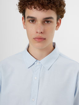 Рубашка мужская голубая - Mark formelle фото 4