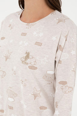 Женский бежевый пижамный комплект Неожиданная скидка в корзине - U.s. polo assn фото 7