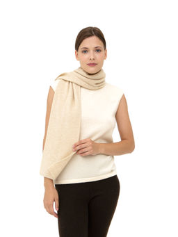 Шарф из кашемира 03030 бежевый