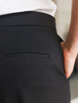 Брюки Vilatte D44.155 хлопок чёрный  фото 3