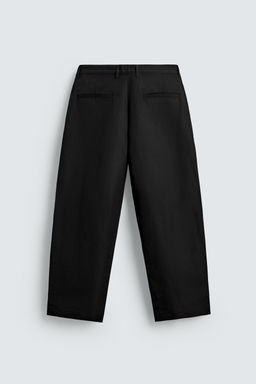 RELAXED FIT PLEATED TROUSERS - Zara фото 7