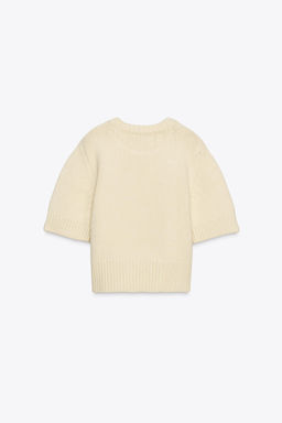 SHORT SLEEVE KNIT SWEATER - Zara фото 6