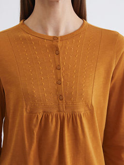 Bisiklet Yaka Nak??l? Bluz