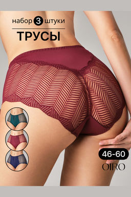 Набор трусов OIRO 0208 кружевные 46-60 3 шт