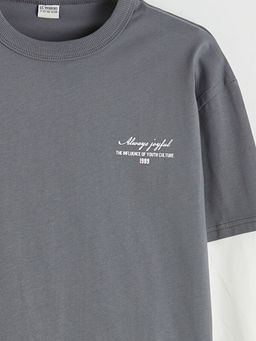 Bisiklet Yaka ??ten Uzun Kollu Erkek ?ocuk Ti??rt