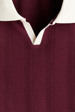 Polo en punto texturizado Relaxed Fit - H&m фото 4