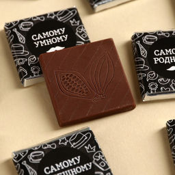 Шоколад молочный Лучшему папе на свете, 45 г (9 шт. ? 5 г). - Фабрика счастья фото 5