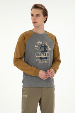 Мужской свитшот антрацитового меланжа Неожиданная скидка в корзине