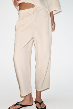 Брюки Zara Balloon кремовые