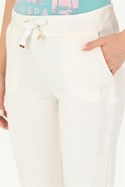 Женские спортивные штаны цвета экрю - U.s. polo assn фото 6